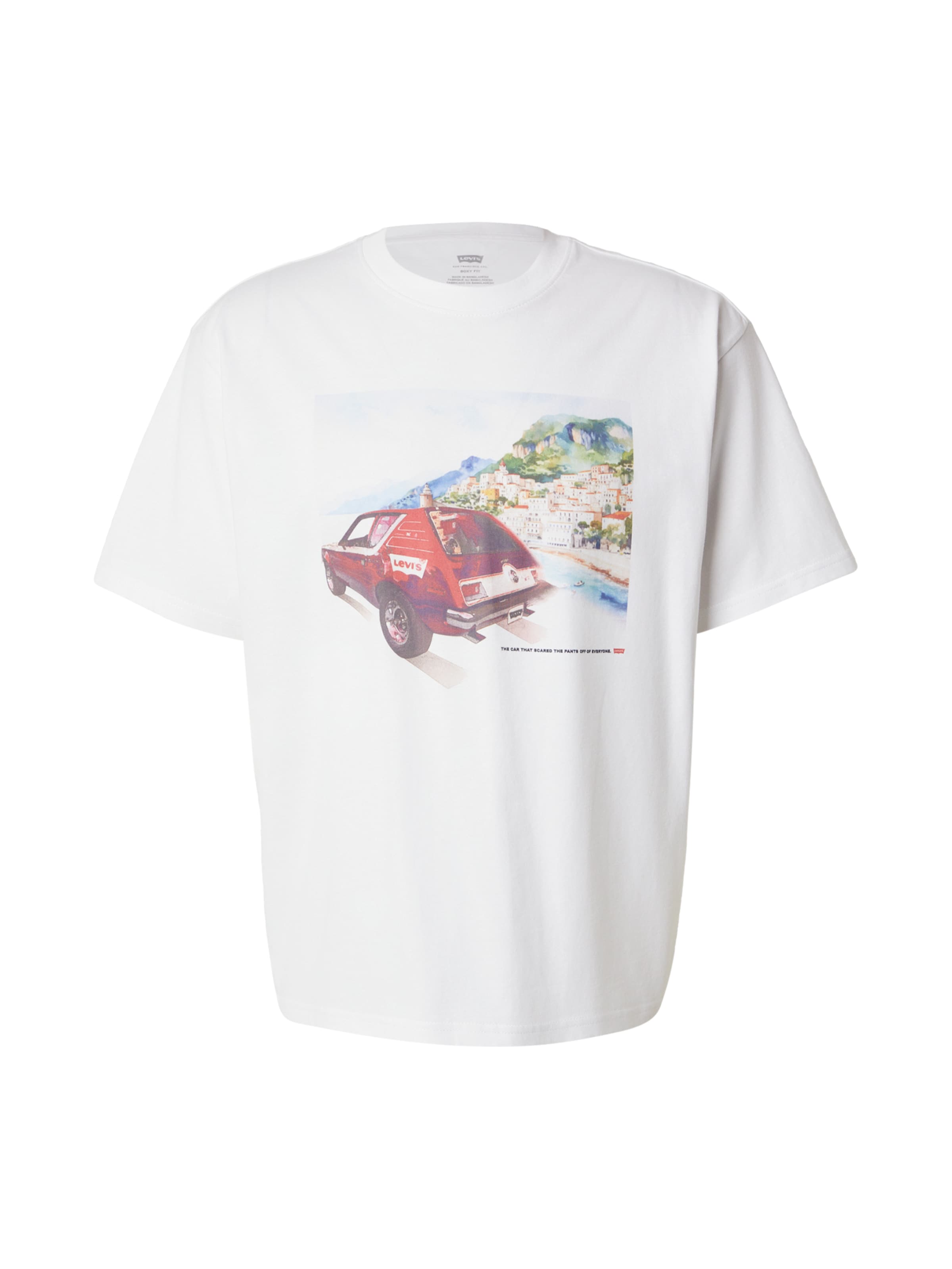 LEVI'S ® Särk 'Graphic Boxy Tee', värv valge: eest vaates