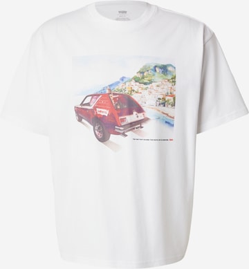 balta LEVI'S ® Marškinėliai 'Graphic Boxy Tee': priekis