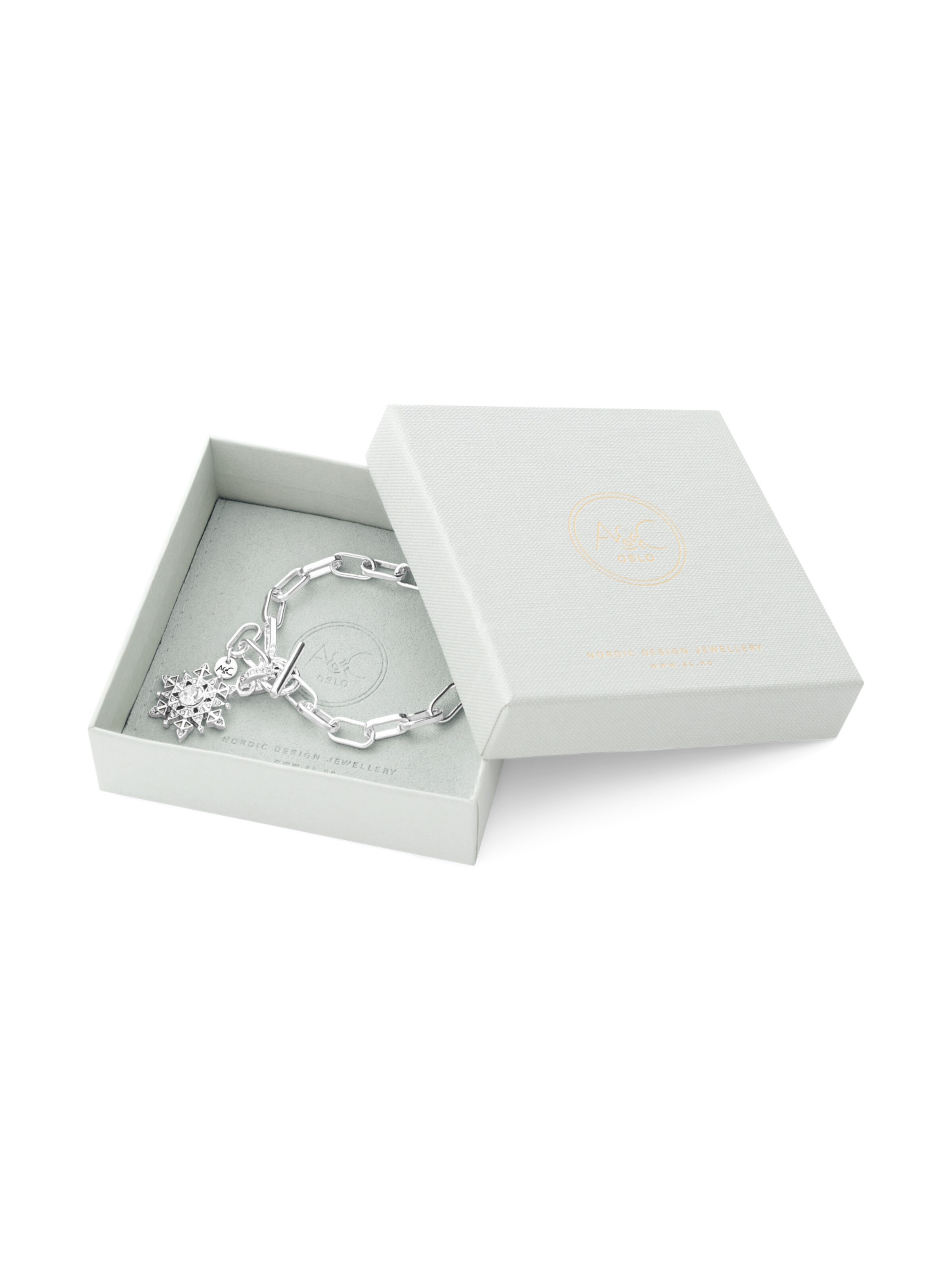 A&C Oslo – Nordic Design Jewellery Armband 'Snowflake' in Zilver