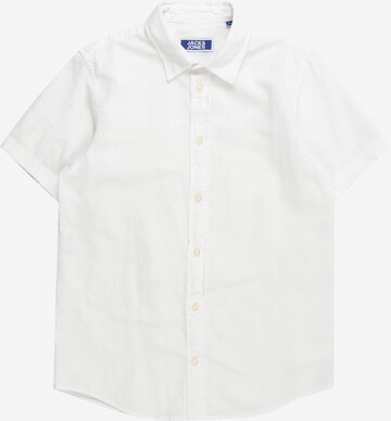 Jack & Jones Junior Regular fit Button Up Shirt 'BLEND' in White: front