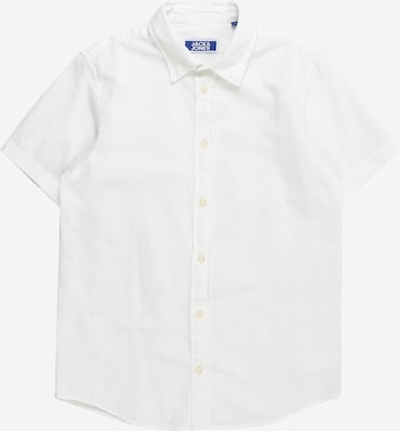 Coupe regular Chemise 'BLEND' Jack & Jones Junior en blanc : devant