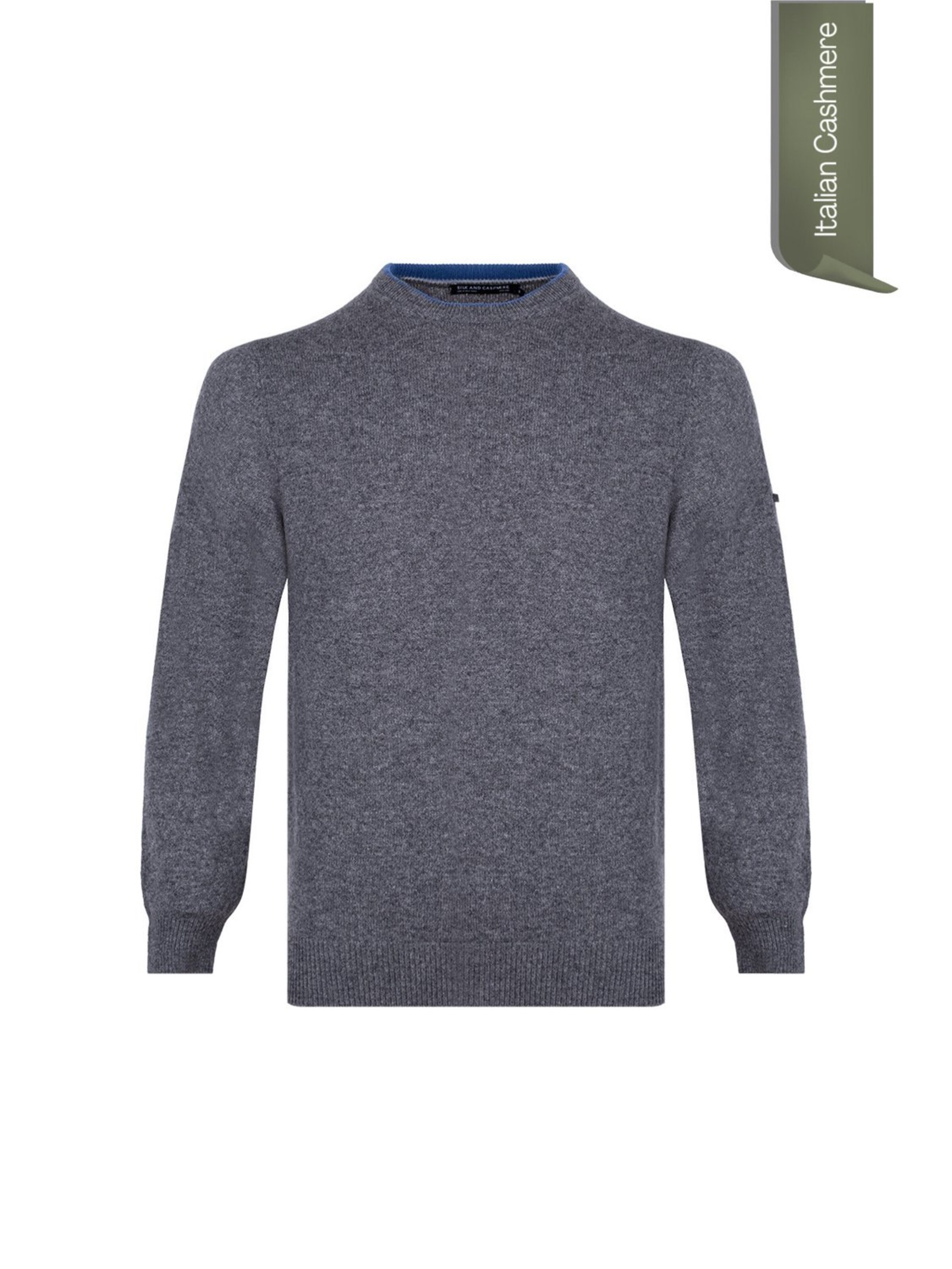SILK & CASHMERE Gebreid vest in Grijs