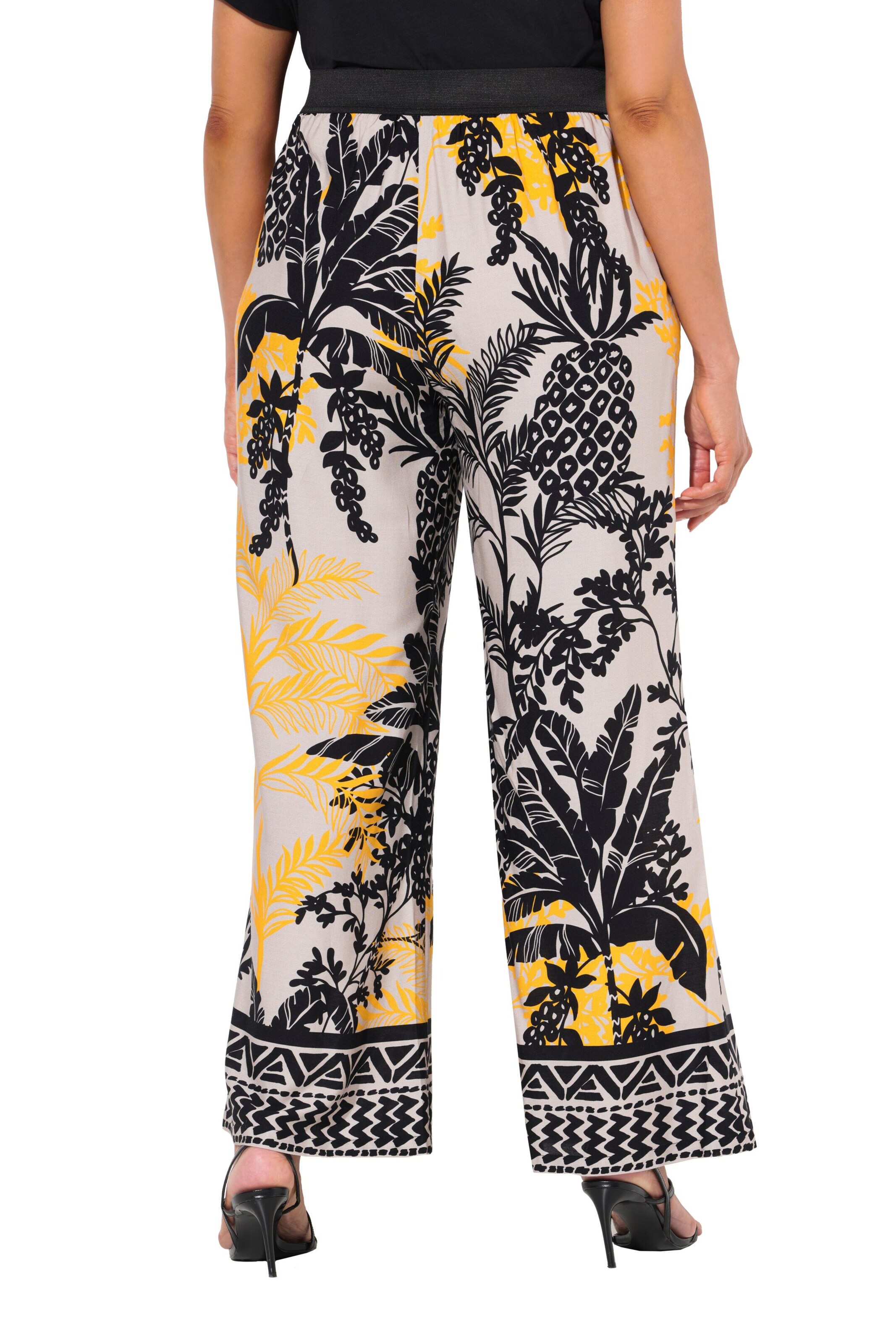 Ulla Popken Regular Broek in Zwart