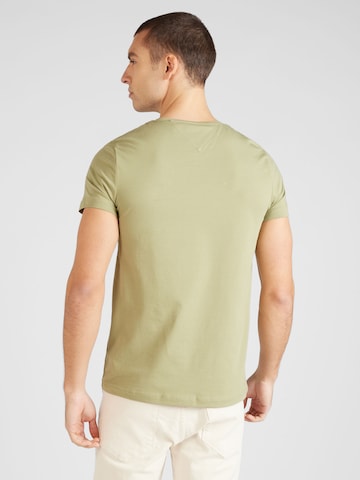TOMMY HILFIGER Slim fit Majica | zelena barva