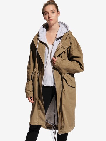 Gentle Rebels Between-Seasons Parka in Green: front