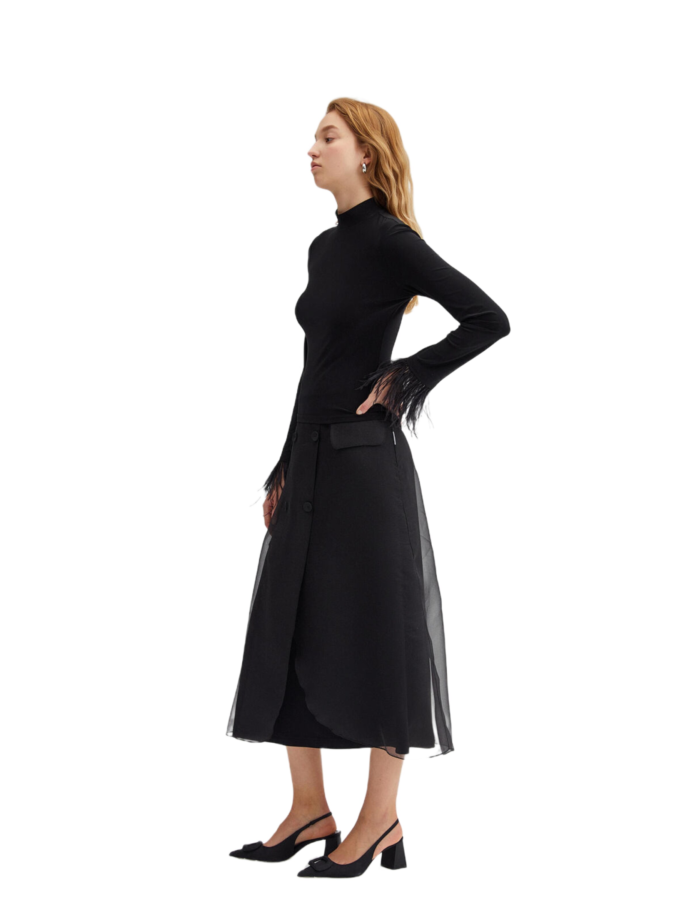 Touche Prive Blouse in Black