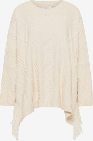 IZIA - Pullover 'Gaya' em branco: frente