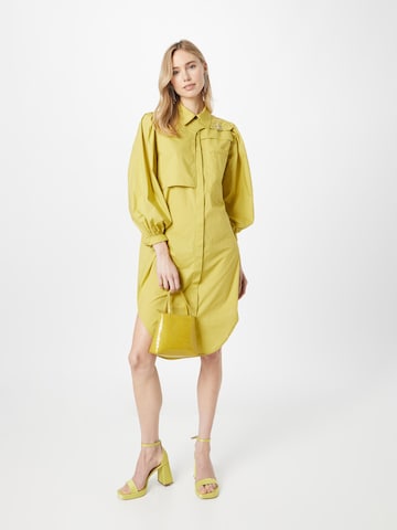 Copenhagen Muse Skjortklänning 'BLUR' i gul
