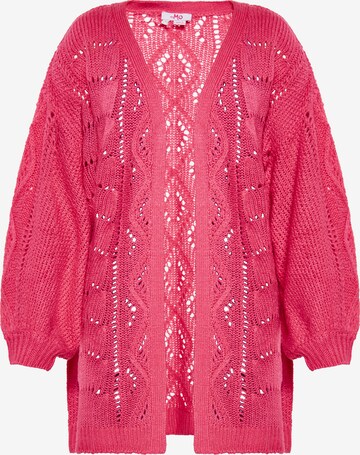 MYMO Knit Cardigan in Pink: front