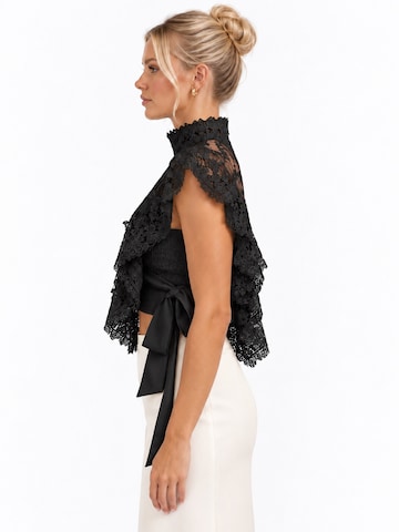 Cielie - Blusa 'Lacey' em preto