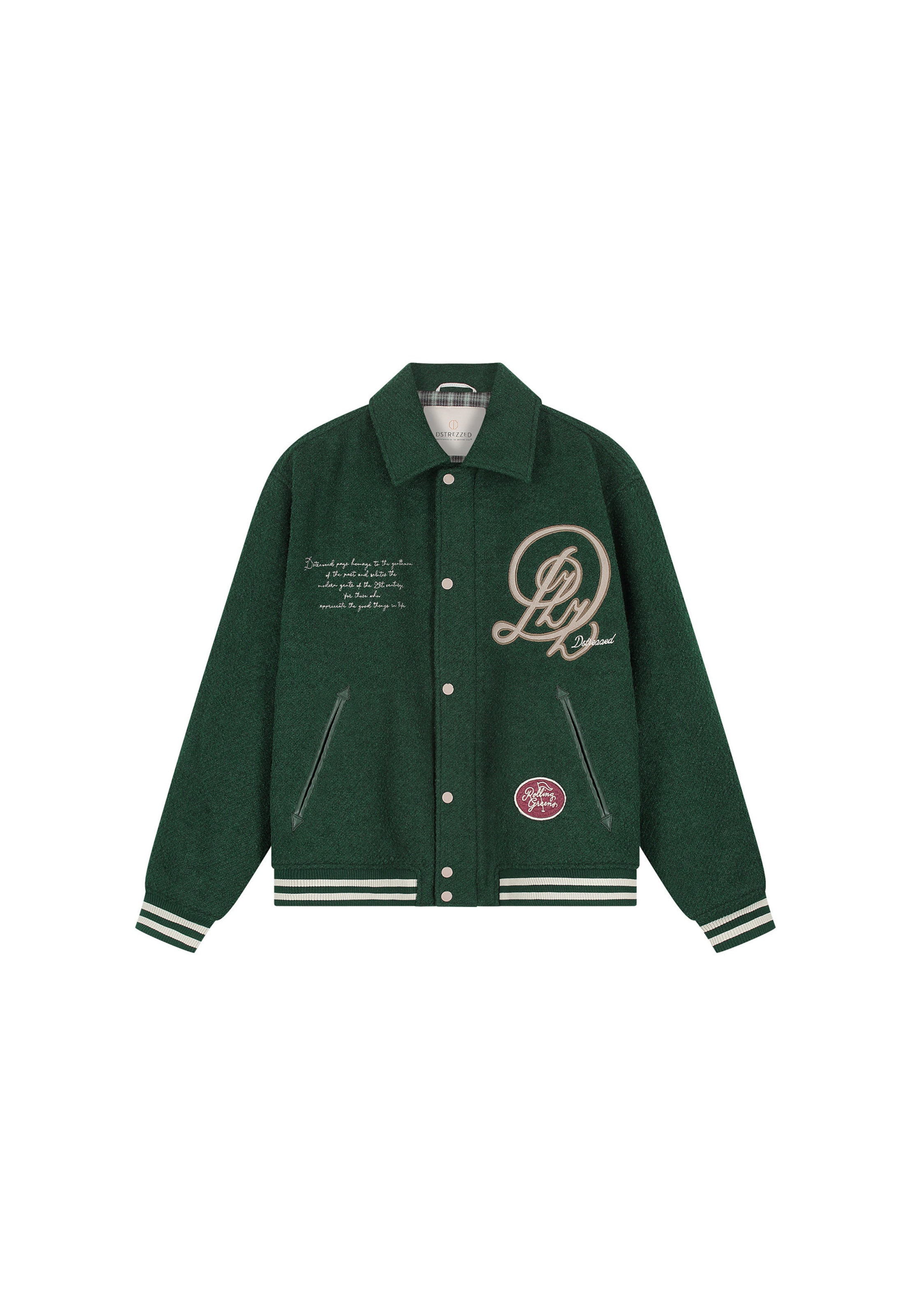 Dstrezzed Between-Season Jacket in Green: front