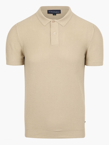 T-Shirt 'Drop Needle' Suitable en beige : devant