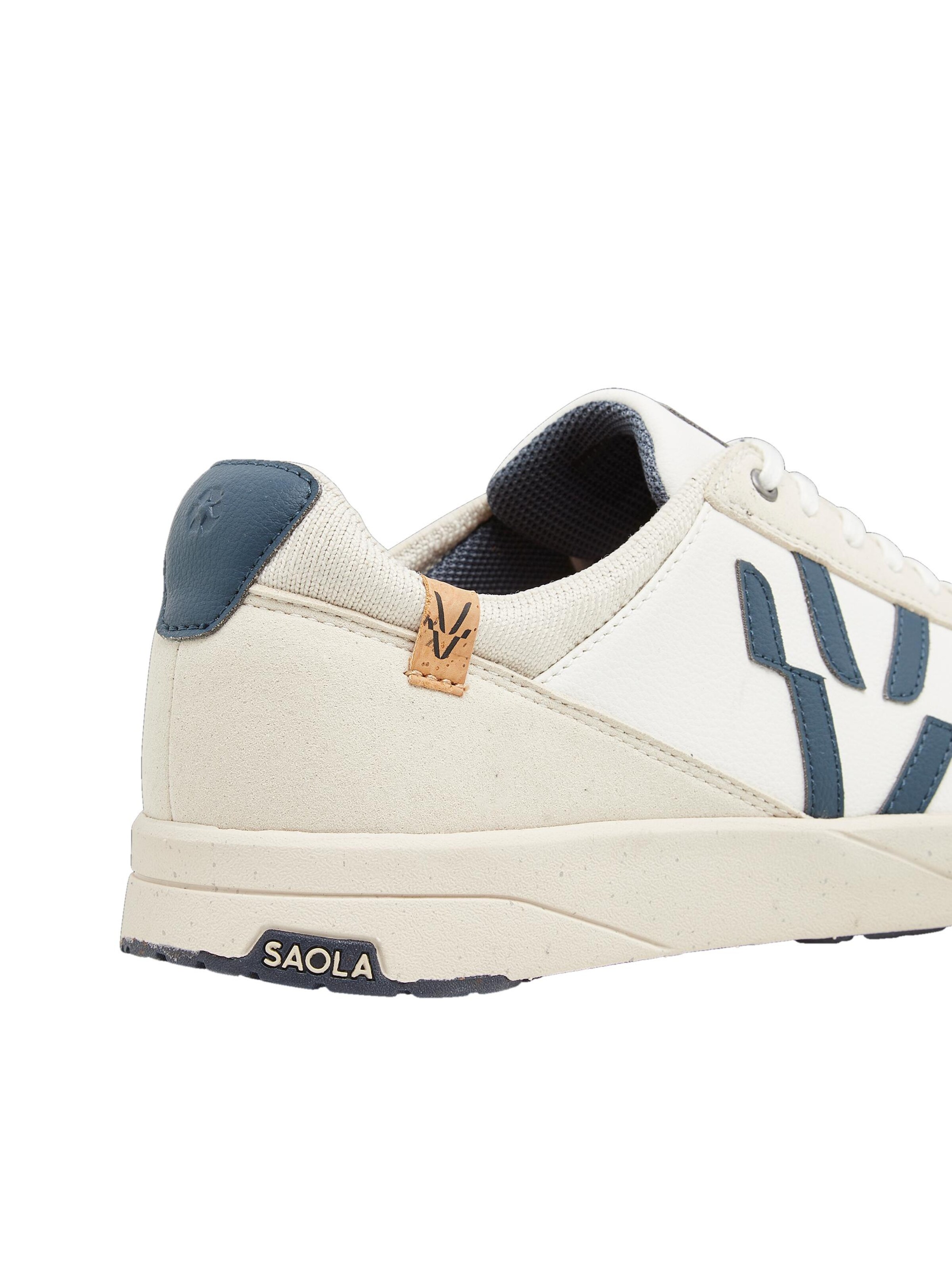 SAOLA Schnürschuh 'Cali M White Navy' in Weiß