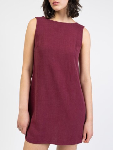 BROKE + SCHÖN Sommerkleid 'Rückenfreies Minikleid aus Leinen-Mix'‌‌‌‌‌‌‌‌‌ in Rot