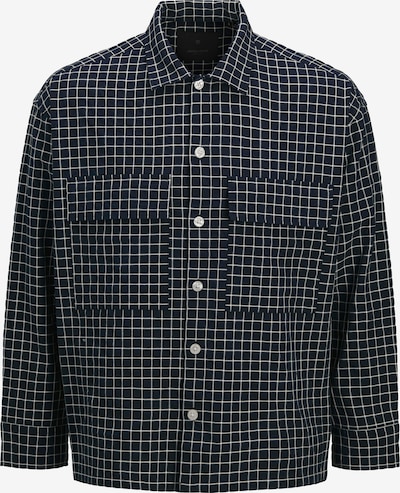 Marškiniai 'JPRBLATRAVIS' iš JACK & JONES, spalva – nakties mėlyna / balta, Prekių apžvalga