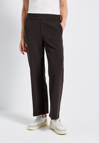 STREET ONE Wide Leg Hose in Braun: Vorderseite