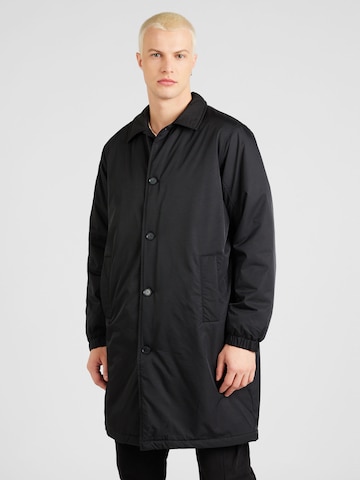 Manteau mi-saison Wemoto en noir : devant