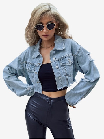 Magicshe Between-Season Jacket in Blue: front
