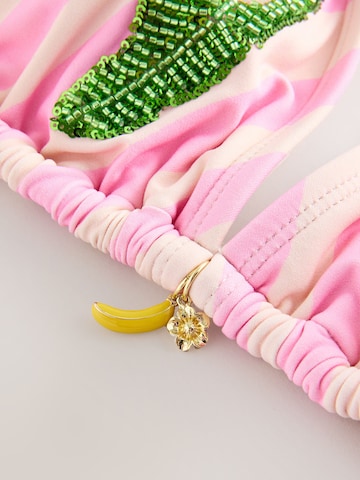 Next Сутиен с триъгълни чашки Горнище на бански в розово