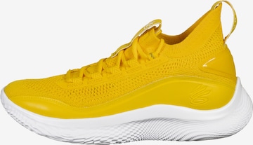 UNDER ARMOUR Athletic Shoes 'Curry' in Yellow: front