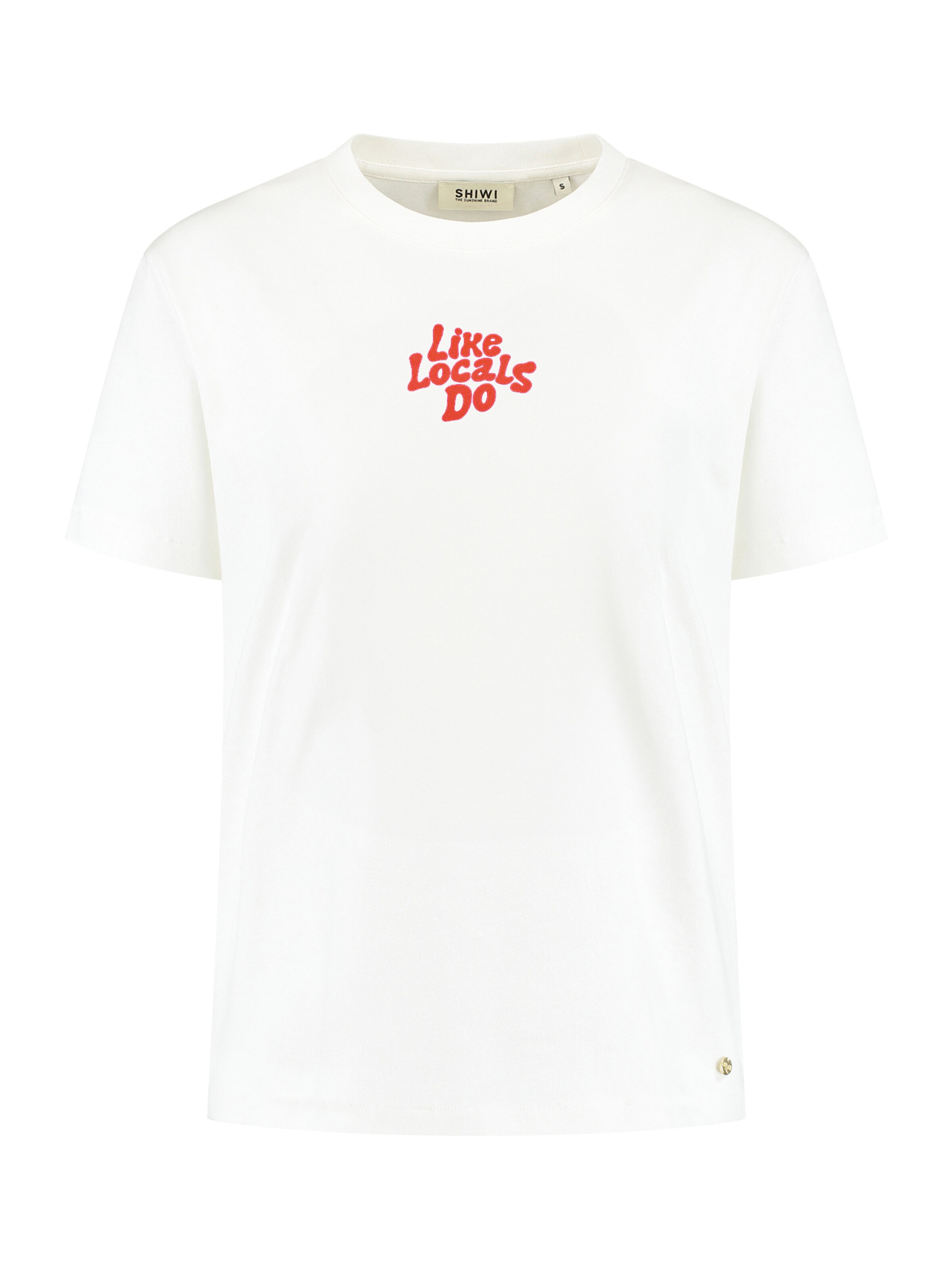 Shiwi Μπλουζάκι 'Noa' σε λευκό: μπροστά