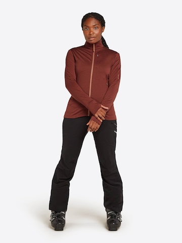 ICEBREAKER Sports sweat jacket in Brown