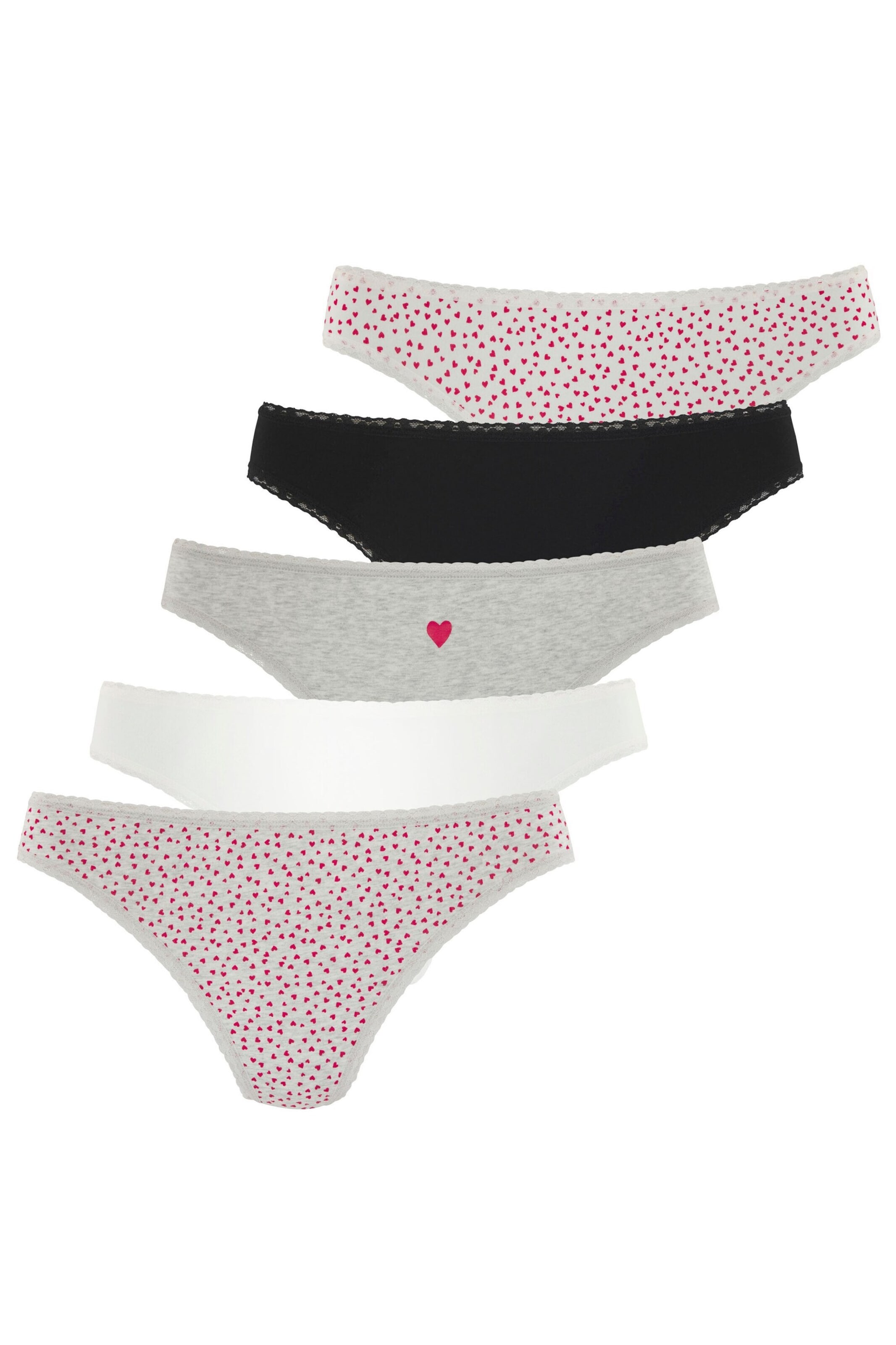 LASCANA Tanga – šedá: přední strana