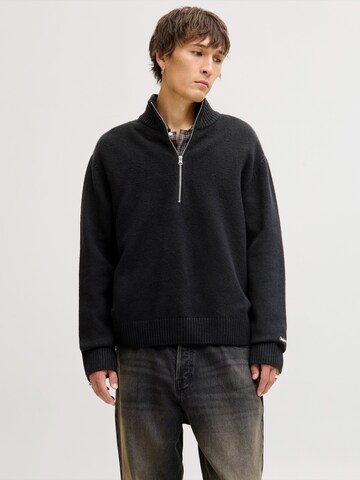 JACK & JONES Pulóver 'JORNORREBRO' - fekete: elől