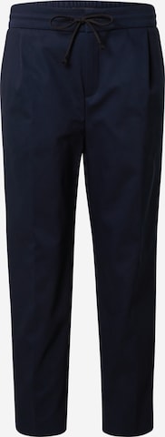 DRYKORN Regular Pleat-Front Pants 'LEVEL' in Blue: front