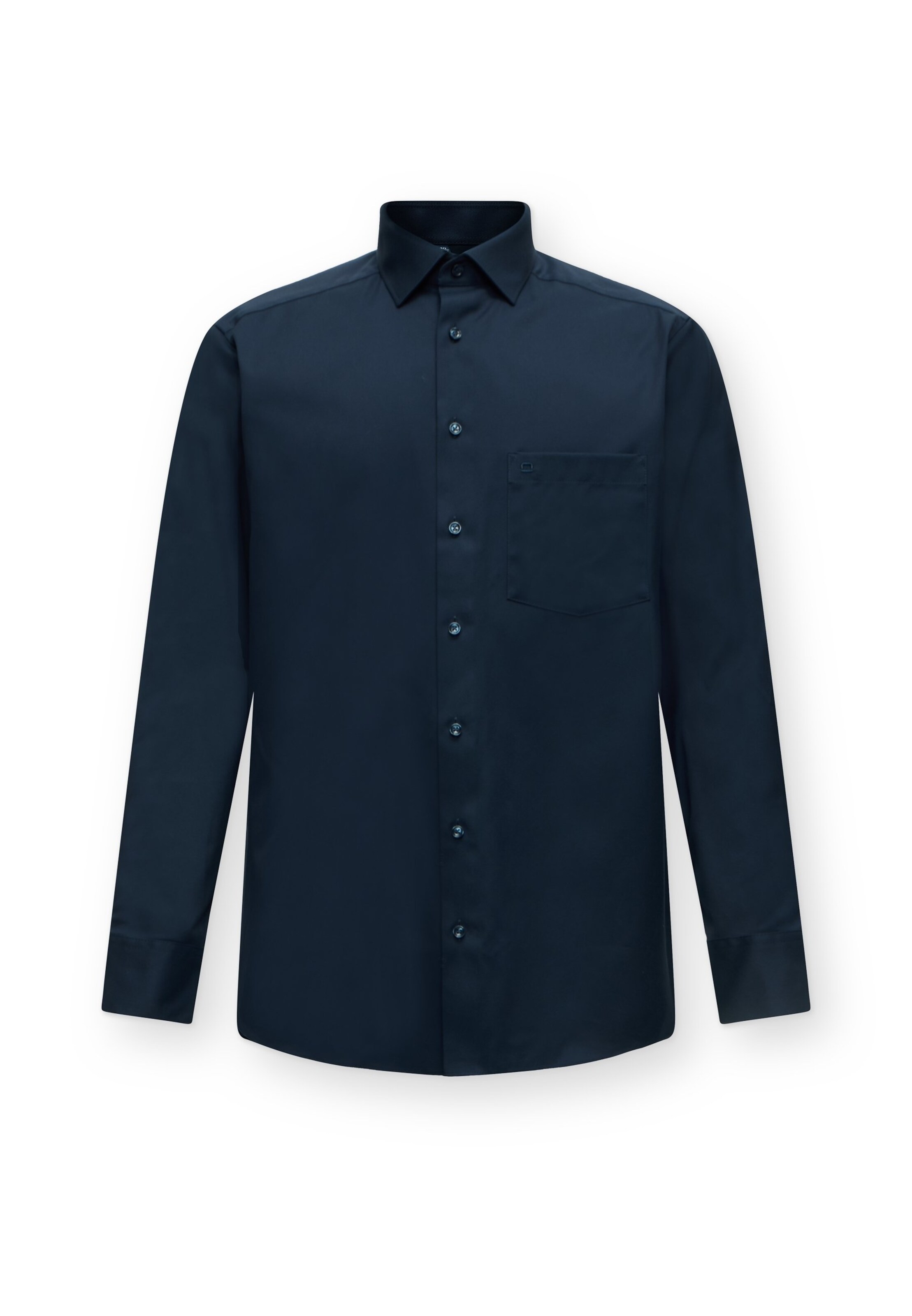 OLYMP Button Up Shirt 'Luxor' in Blue: front
