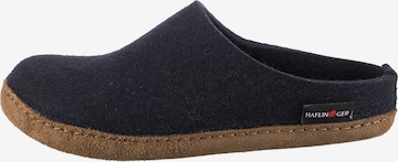HAFLINGER Hausschuh 'Emil's Toffel' in Blau: Vorderseite