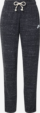 Tapered Pantaloni de la Nike Sportswear pe negru: față