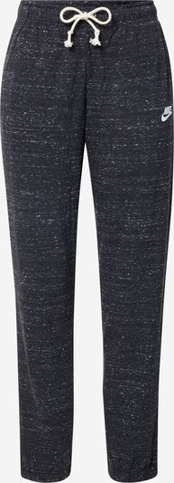 Nike Sportswear Pantalon en noir chiné / blanc, Vue avec produit