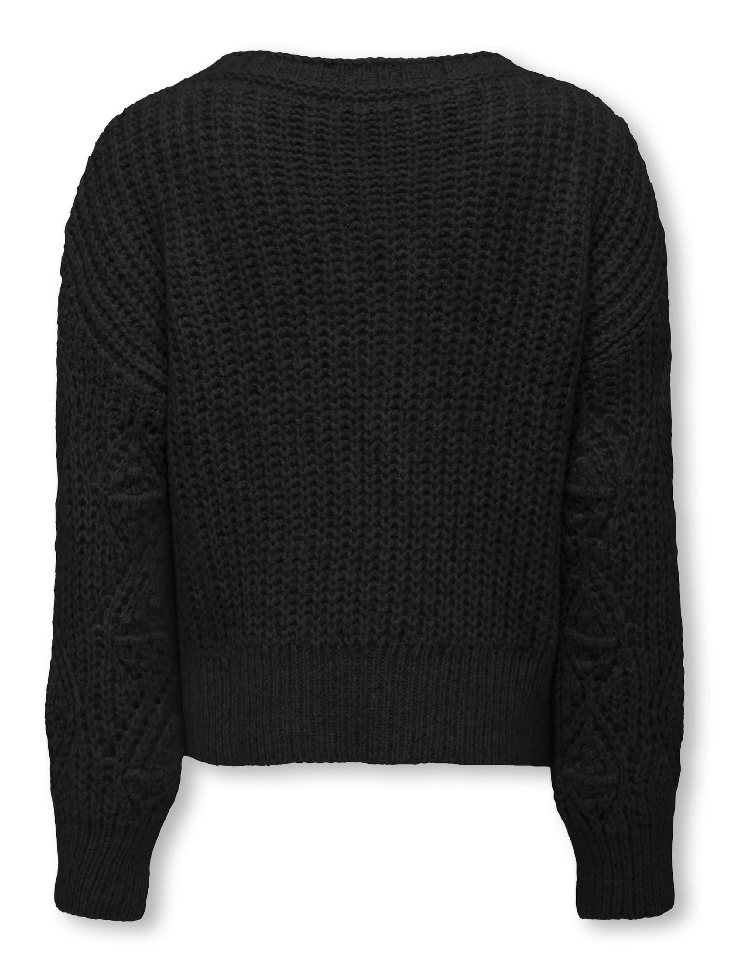 ONLY GIRLS Pullover 'KOGRosetta' i sort