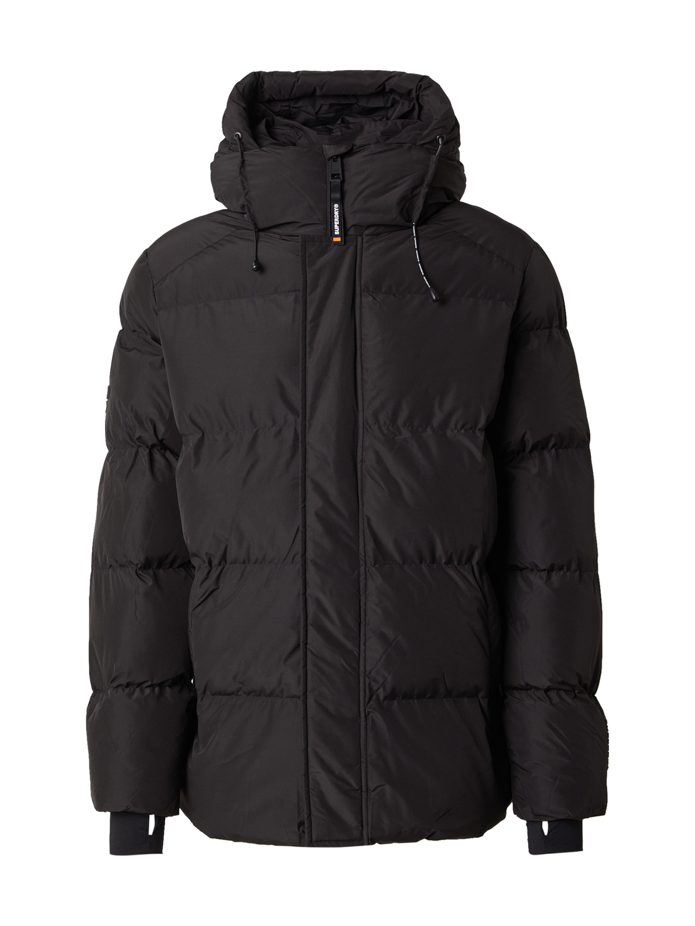 Superdry Vinterjakke '5 Baffle' i sort: forside