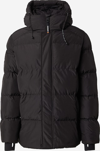 juoda Superdry Žieminė striukė '5 Baffle': priekis
