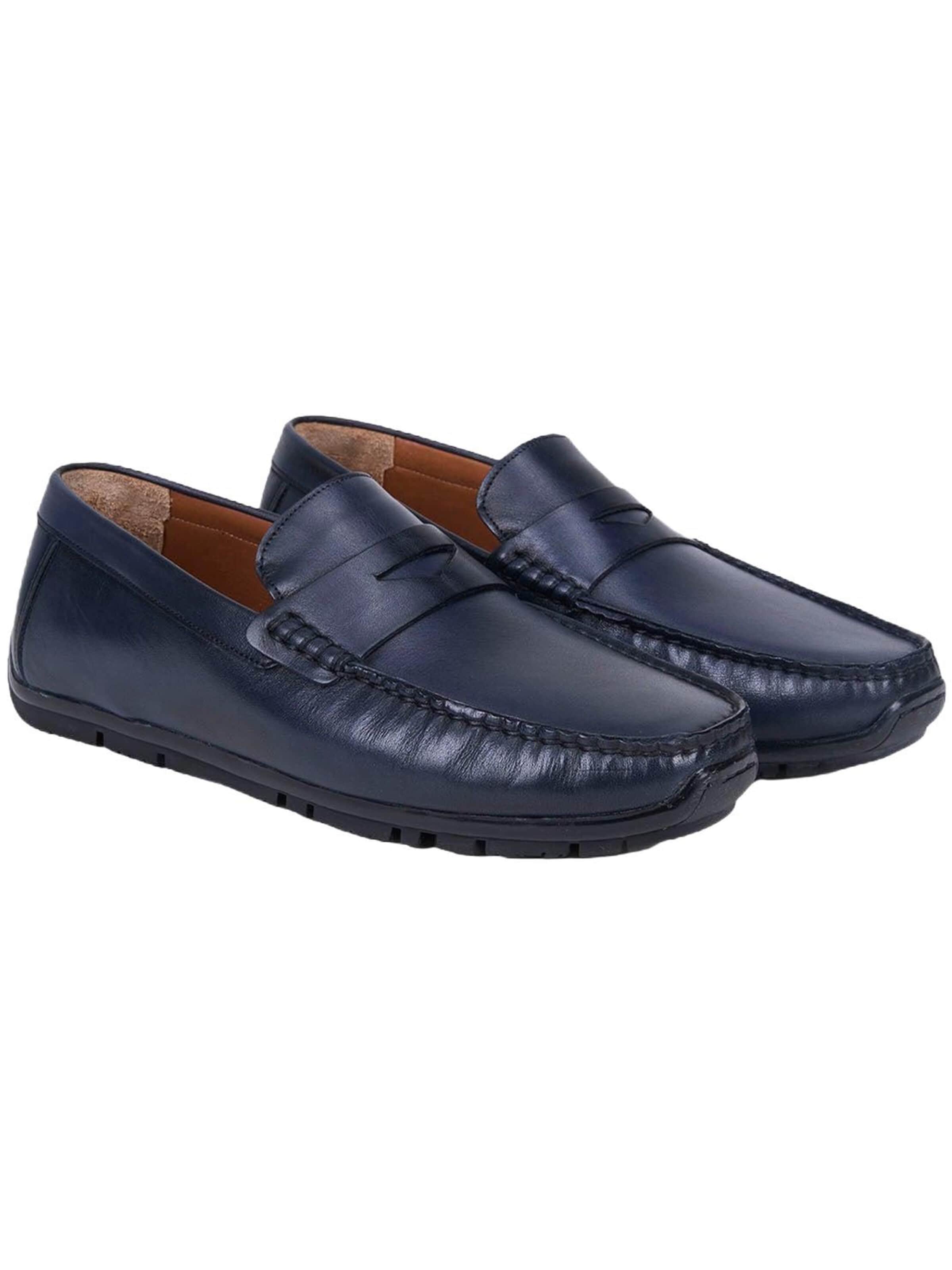 Desa Moccasins 'DESA Herren-Lederslipper für den Alltag' in Blue