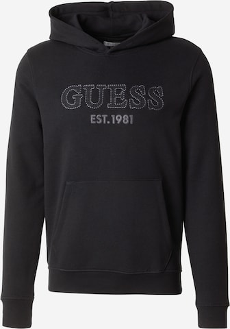 GUESS Majica 'BEAU' | črna barva: sprednja stran