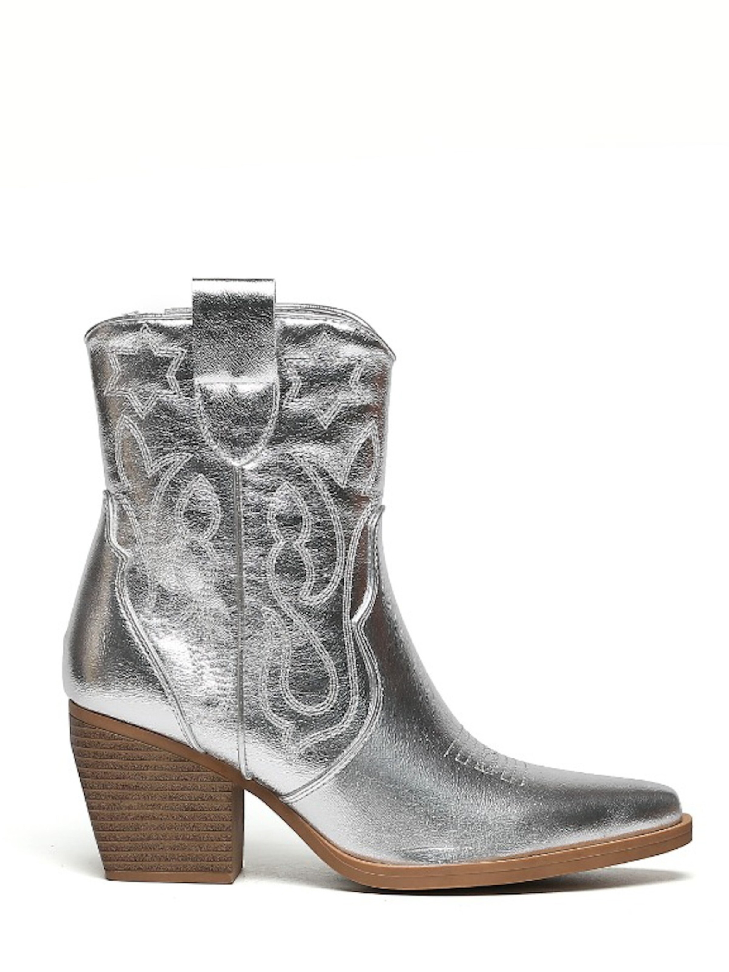 Bottes de cowboy Smile Favorites en argent