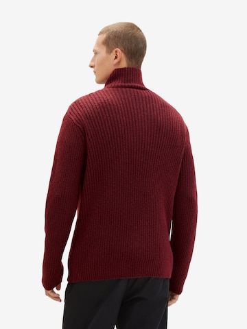 TOM TAILOR - Pullover em vermelho