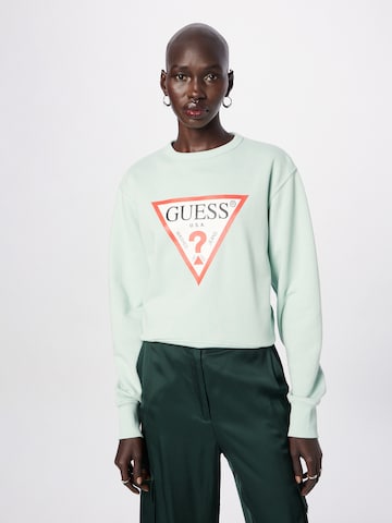 zaļš GUESS Sportisks džemperis: no priekšpuses