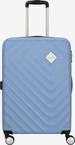 American Tourister Trolley in Blauw: voorkant