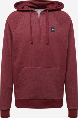 UNDER ARMOUR - Sweatshirt de desporto 'Rival' em vermelho: frente