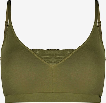 Skiny Bralette Bra in Green: front