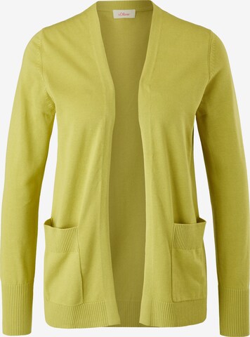 Cardigan s.Oliver en vert : devant