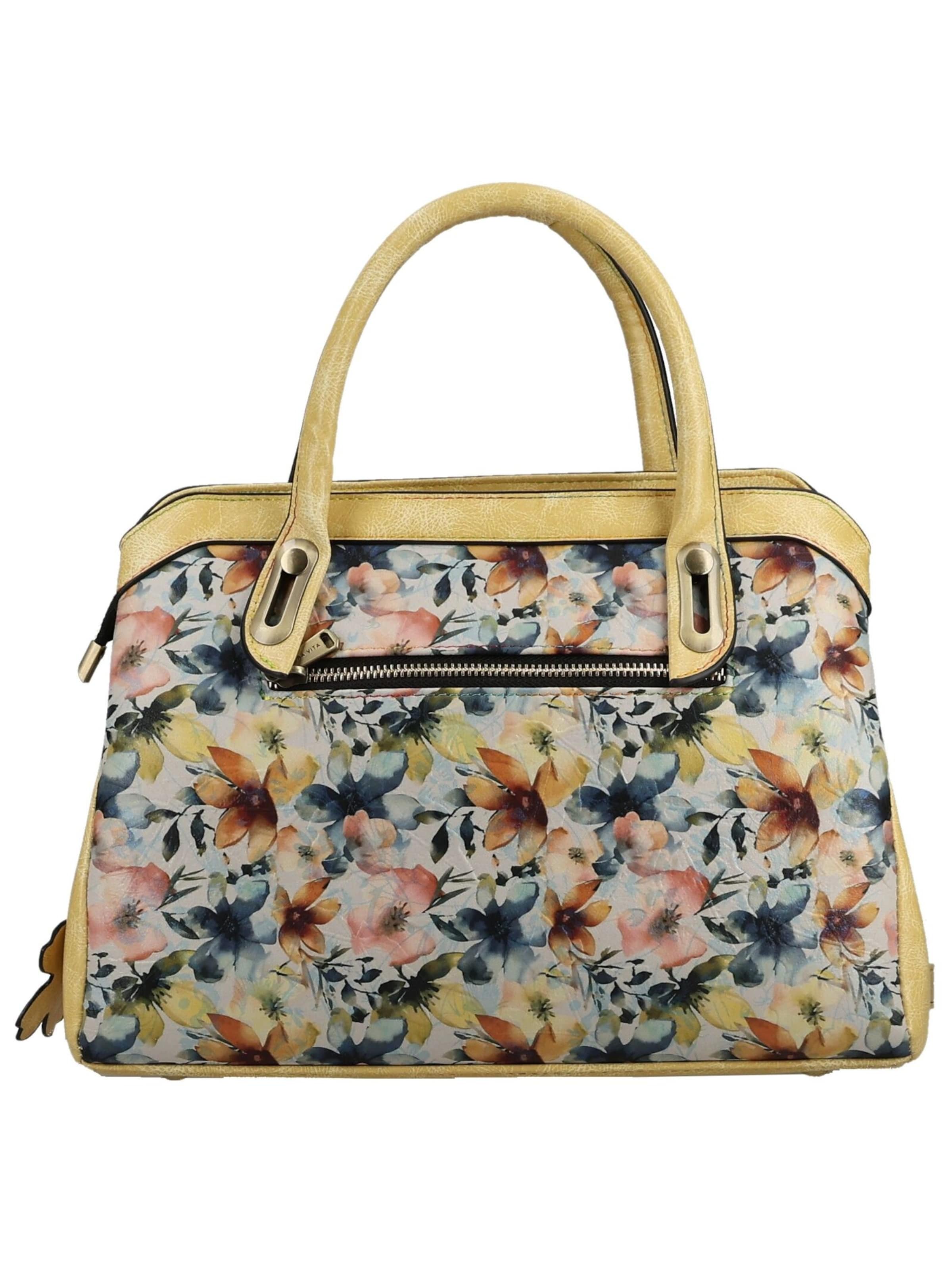 Laura Vita Handbag in Yellow