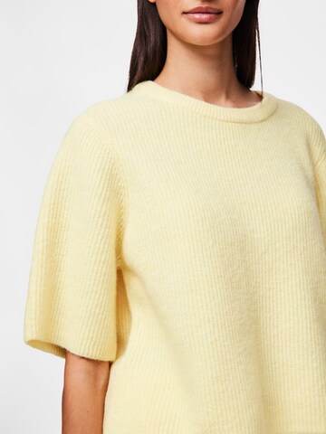 PIECES Pullover in Gelb