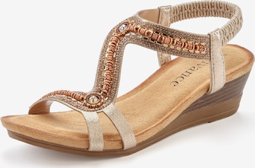 VIVANCE Sandale in Gold: Vorderseite