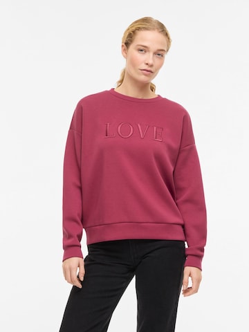 VILA Sweatshirt 'VIREFLECT' in Pink: Vorderseite