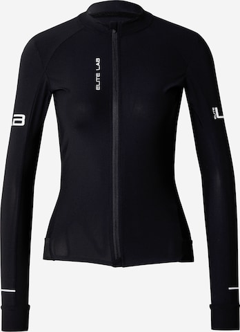 ELITE LAB Athletic Zip-Up Hoodie 'Bike X1' in Black: front